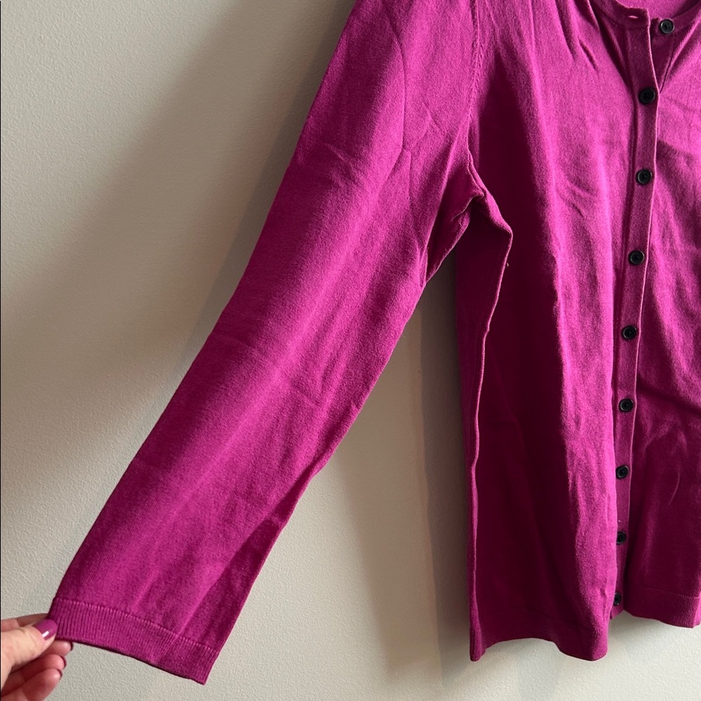 Talbots Pink Cardigan Sweater - Picture 3 of 5